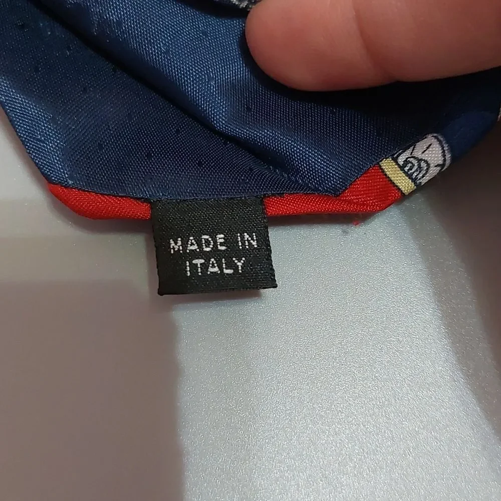 Vintage Disney Mickey Unlimited Goofy No 1  Cyclist Neck Tie Made In Italy
